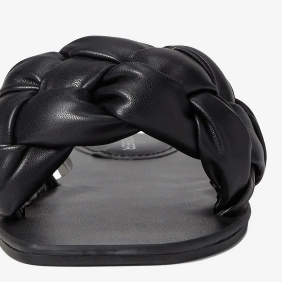 Marc Fisher Women's Black Braided Slide Sandals Size 7.5 Summer Casual - Picture 12 of 15